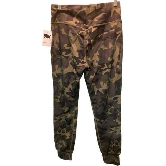 Camo Print Womens Active Leggings M with Pockets - Picture 4 of 7